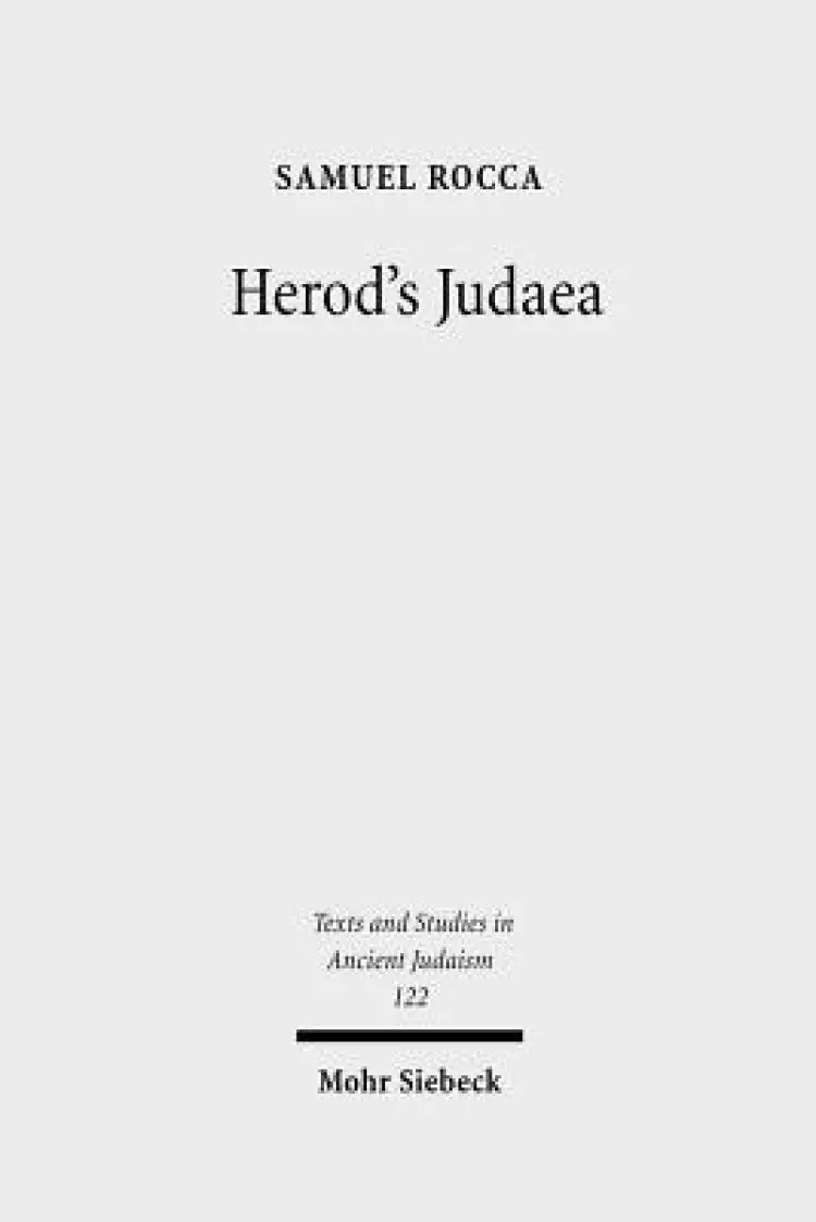 Herod's Judaea: A Mediterranean State in the Classical World