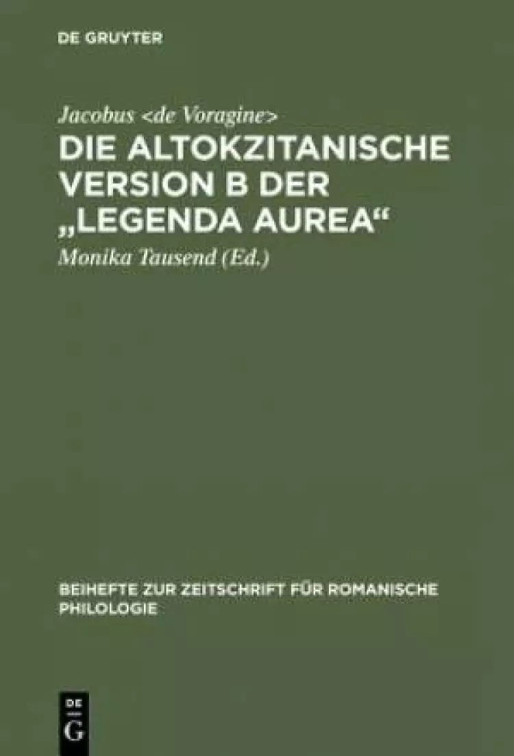 Altokzitanische Version B Der Legenda Aurea
