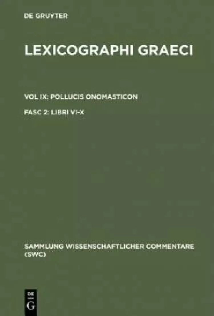 Lexicographi Graeci: Vol. IX: CB