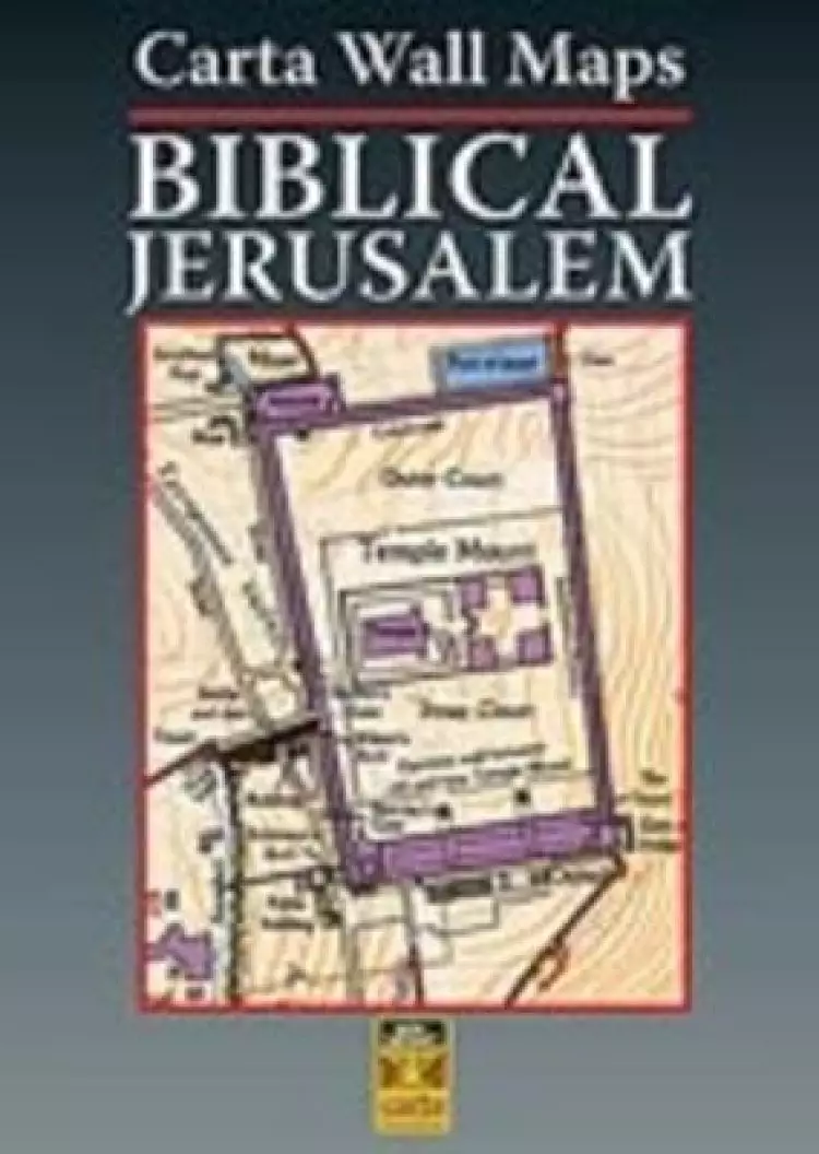 CARTAS WALL MAPS BIBLICAL JERUSALEM