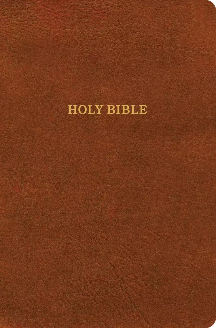 KJV Giant Print Reference Bible, Burnt Sienna LeatherTouch