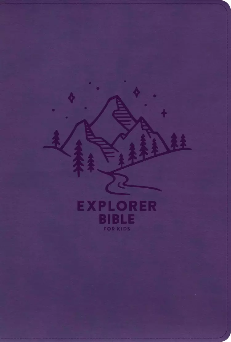 KJV Explorer Bible for Kids, Purple LeatherTouch