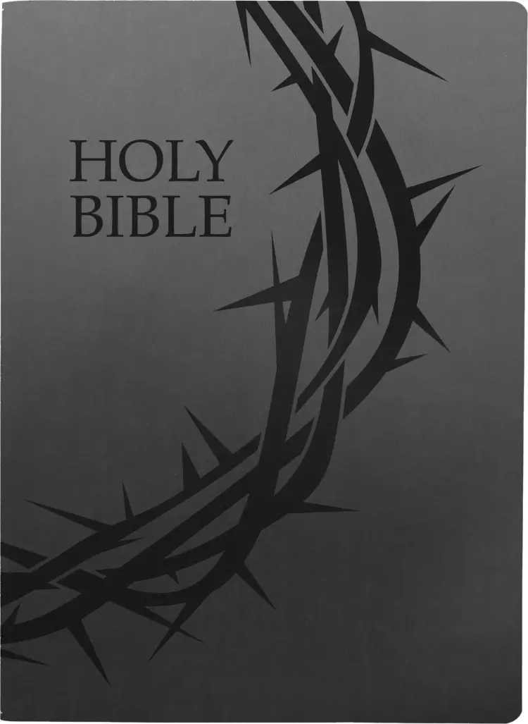 KJV Holy Bible, Crown of Thorns Design, Large Print, Black Ultrasoft: (Red Letter, 1611 Version)
