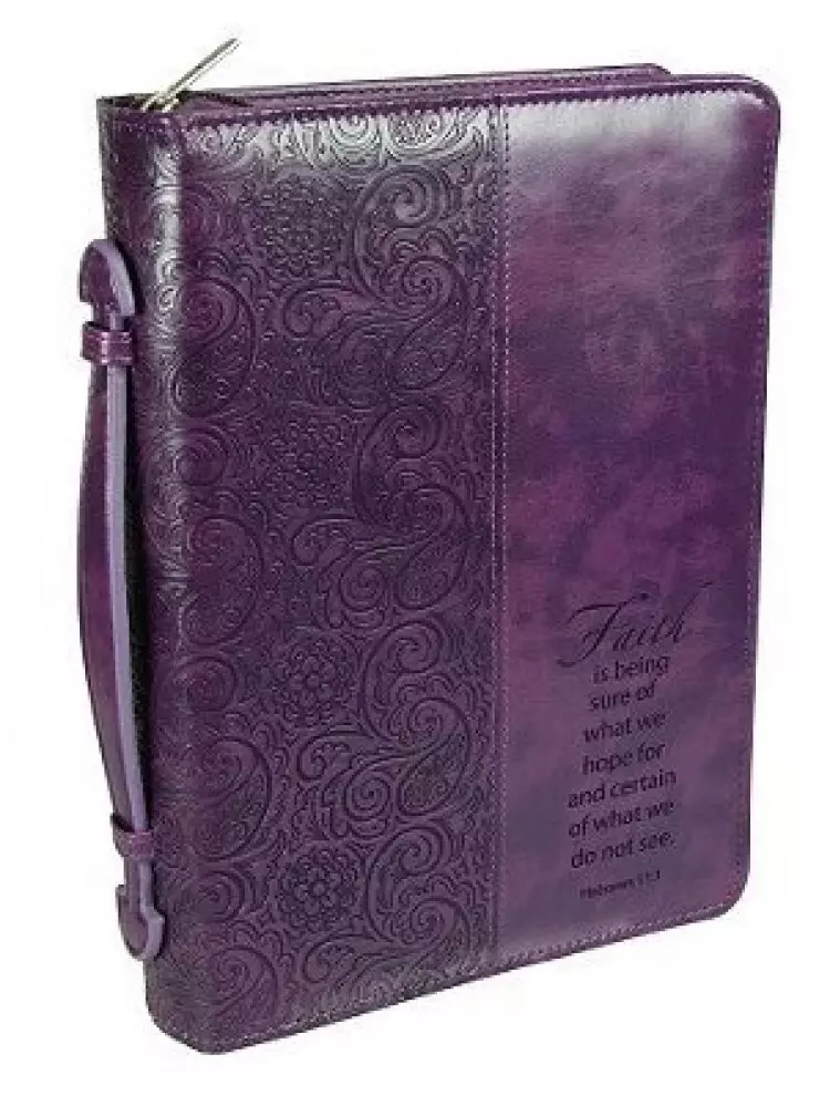 Medium Faith Purple Bible Cover