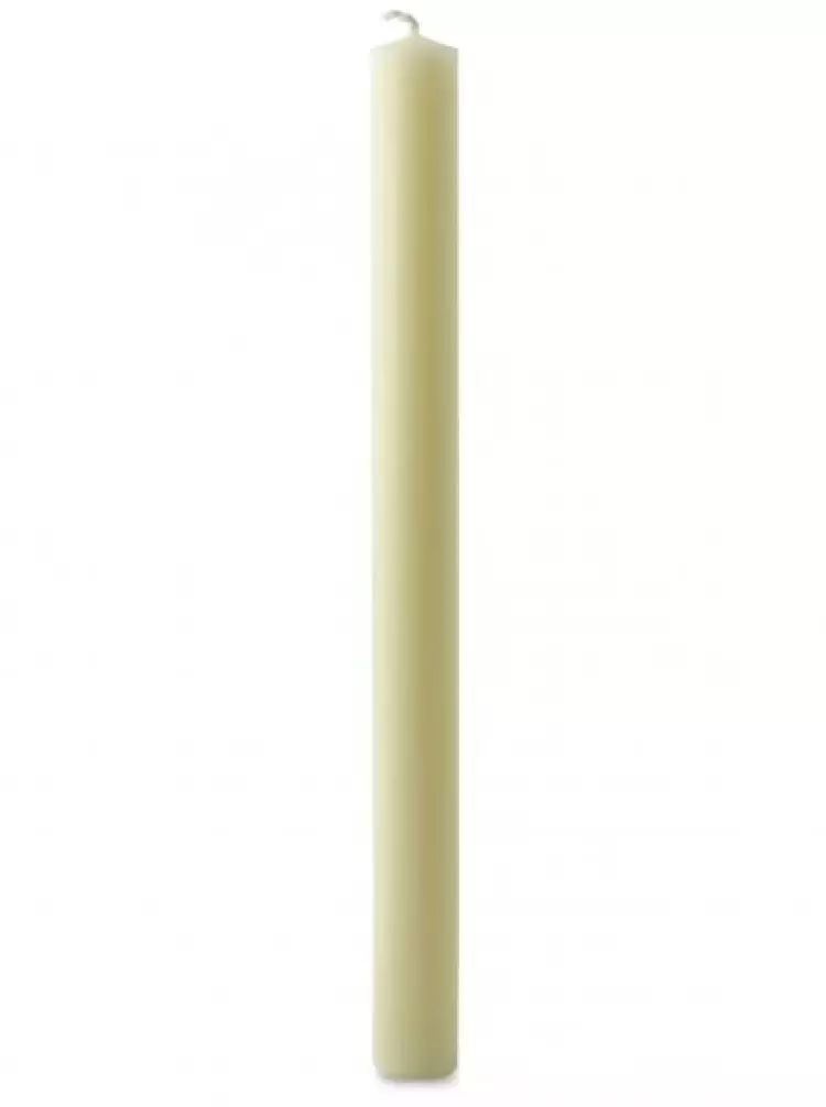9" x 1 1/4" Church Candles with Beeswax - Pack of 12