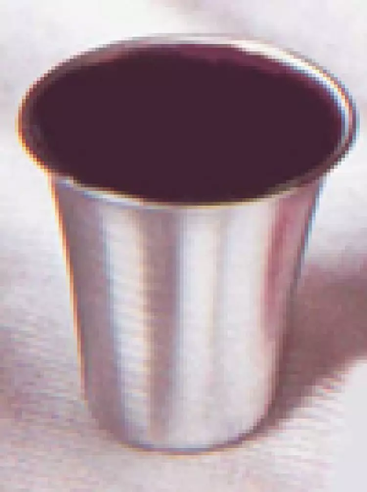 Stainless Steel Cups: 1.125 inch High, Pack of 12