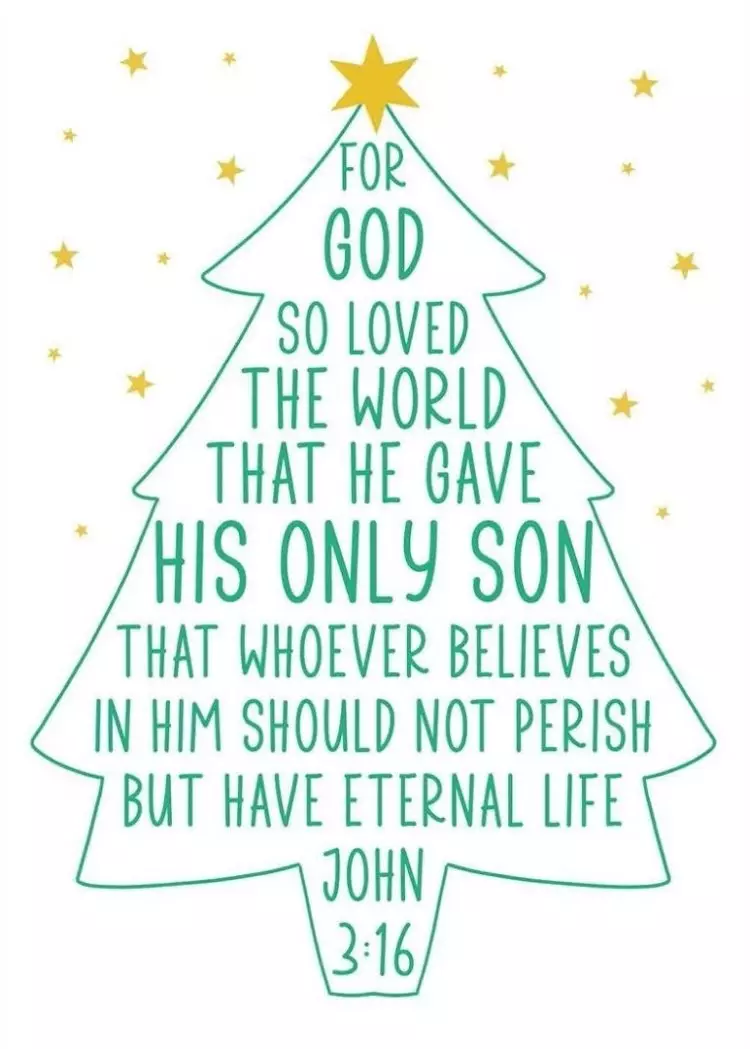 Christmas - For God so Loved - Tree