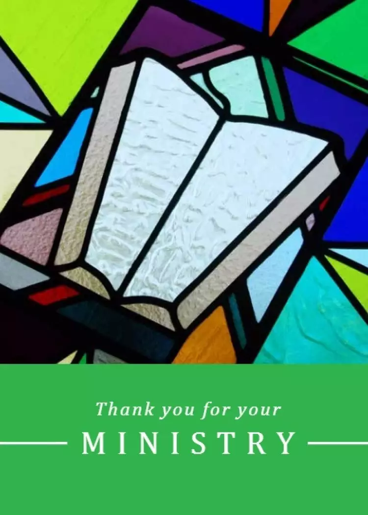Thank You for Your Ministry Single Card
