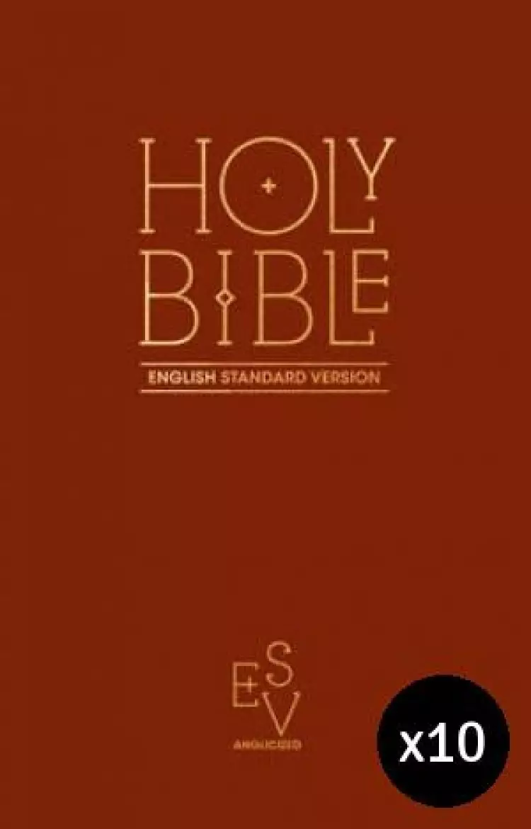 ESV Anglicised Pew Bible (Burgundy) - Pack of 10