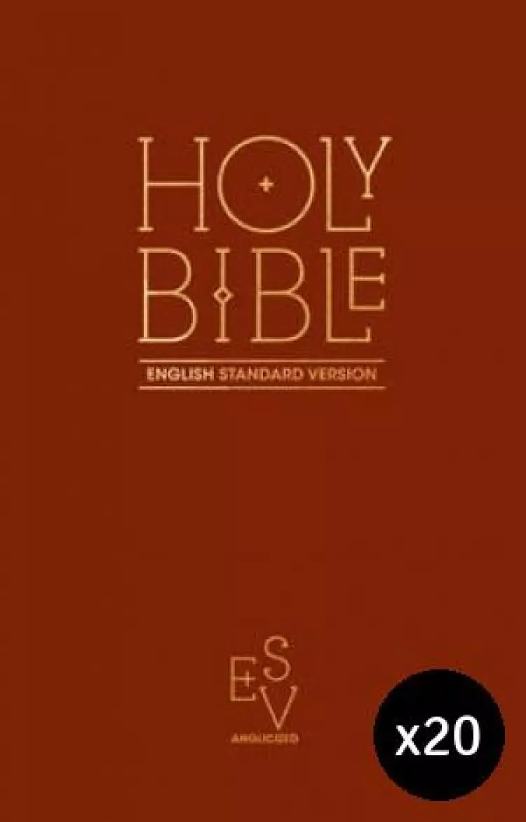 ESV Anglicised Pew Bible (Burgundy) - Pack of 20