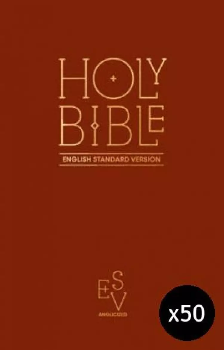 ESV Anglicised Pew Bible (Burgundy) - Pack of 50