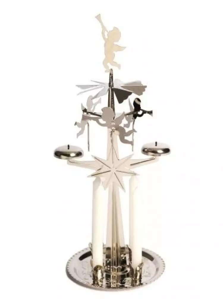 Silver Angel Chimes inc 4 Candles