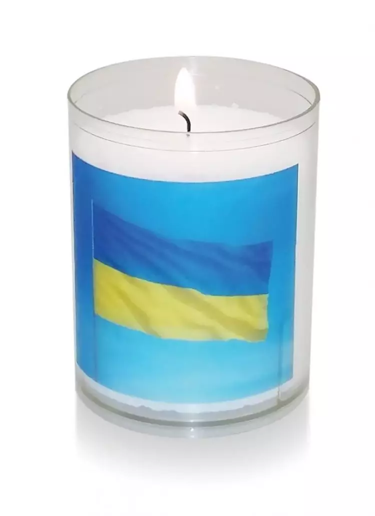 24hr Red Cross Ukraine Candle