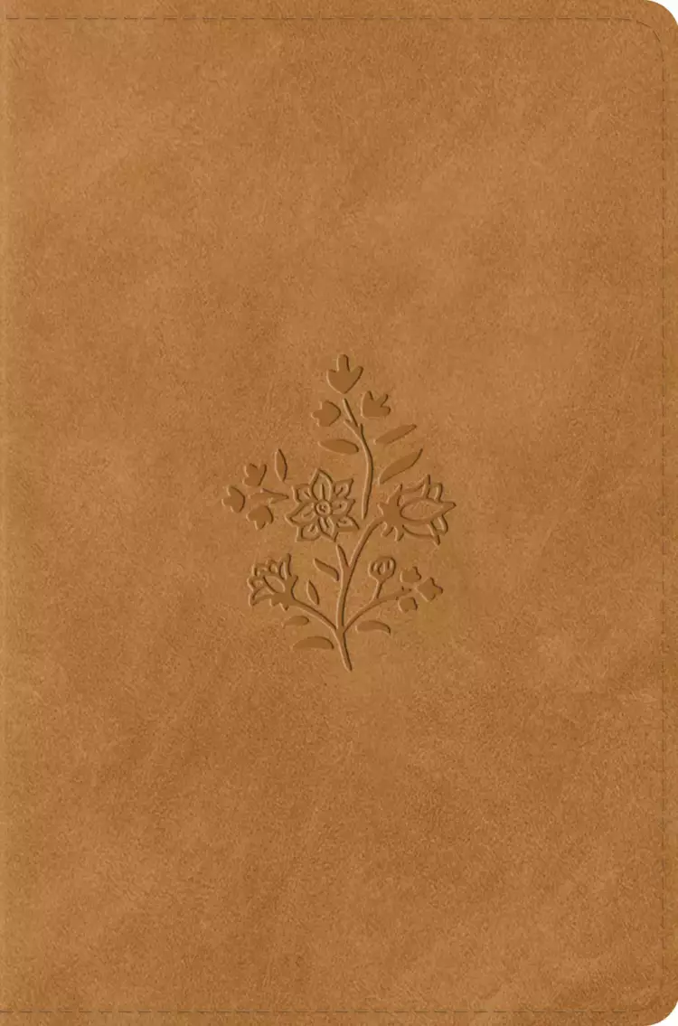 ESV Compact Bible (TruTone, Nubuck Caramel, Wildflower Design)