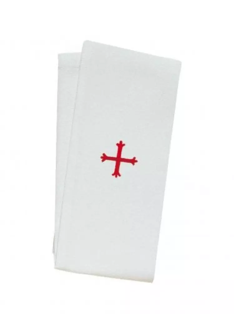 8" x 15" Red Cross Lavabo Towel