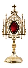 Gold Plated Reliquary H 35 cm