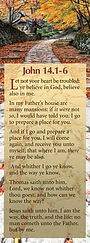Bookmarks: 'Let not your heart be…' Jn. 14.1-6