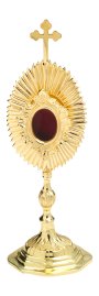 Gold Plated Reliquary H 22 cm