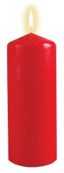 6" x 2 1/4" Single Pillar Red Candle