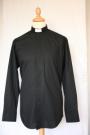 Men's Black Clerical Shirt 15.5