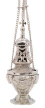 Nickel Plated Thurible H 30 cm