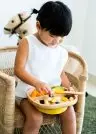 Bamboo Classic Section Plate - Weaning Gift Set - Yellow
