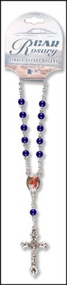 Blue Single Decade Car Rosary
