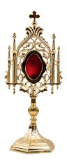 Gold Plated Reliquary H 35 cm