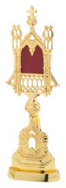 Gold Plated Reliquary H 28 cm