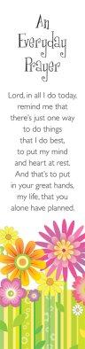 Bookmarks - An Everyday Prayer Pack of 10 Individual Design