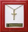 Crucifix - 18 Ct. Gold Plated Confirmation Necklet