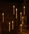10 White Remote Controlled LED Floating Candles