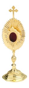 Gold Plated Reliquary H 22 cm