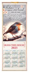 Robins Near You Wood Scroll Calendar