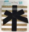 Glitter Gold Striped Boxed Card Holder