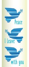 Candle Stickers - Peace Love With You (Without Year)
