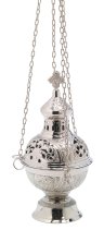 Nickel Plated Thurible H 28 cm