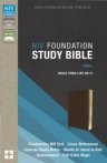 NIV, Foundation Study Bible, Imitation Leather, Brown, Red Letter Edition