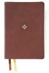 Nkjv, Thompson Chain-Reference Bible, Large Print, Leathersoft, Brown, Red Letter, Thumb Indexed, Comfort Print