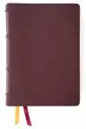 Nkjv, Thompson Chain-Reference Bible, Genuine Leather, Calfskin, Burgundy, Red Letter, Comfort Print