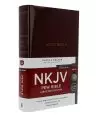 NKJV Pew Bible, Burgundy, Hardcover, Large Print, Words of Christ in Red, Color Maps, Table of Weights and Measures, Charts