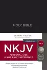NKJV Holy Bible, Personal Size Giant Print Reference Bible, Black, Hardcover, 43,000 Cross References, Red Letter, Comfort Print: New King James Version