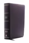 NKJV, Single-Column Reference Bible, Genuine Leather, Black, Comfort Print