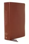 NASB, Charles F. Stanley Life Principles Bible, 2nd Edition, Genuine Leather, Brown, Thumb Indexed, Comfort Print
