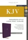 KJV Holy Bible: Paragraph-style Large Print Thinline with 43,000 Cross References, Purple Leathersoft, Red Letter, Comfort Print: King James Version