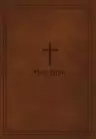 KJV Holy Bible: Large Print Single-Column with 43,000 End-of-Verse Cross References, Brown Leathersoft, Personal Size, Red Letter, Comfort Print: King James Version