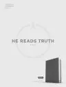 CSB He Reads Truth Bible, Smoke LeatherTouch, Indexed