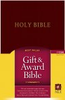 NLT Gift & Award Bible, Burgundy, Imitation Leather, Red Letter, Concordance