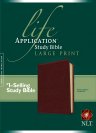 NLT Life Application Study Bible, Large Print, Imitation Leather, Concordance, Presentation Page, Single Column, Maps, Cross-References