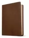 NLT Personal Size Giant Print Bible, Filament-Enabled Edition (LeatherLike, Rustic Brown, Red Letter)